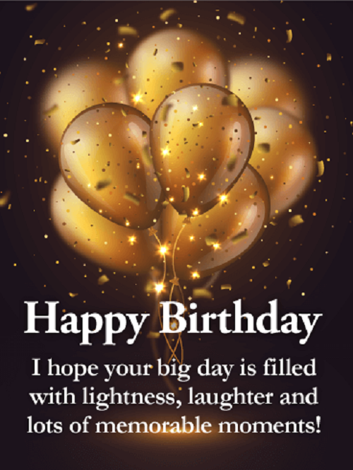 Happy Birthday Wishes Balloons name image