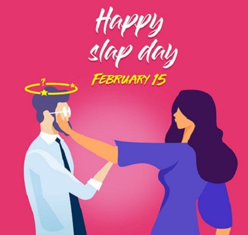 Happy Slap Day Sms