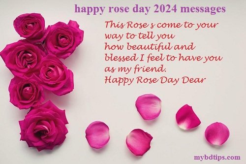 happy rose day 2024 sms messages